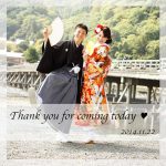 京都日和|前撮り|婚礼|ロケ|ウェルカムボード